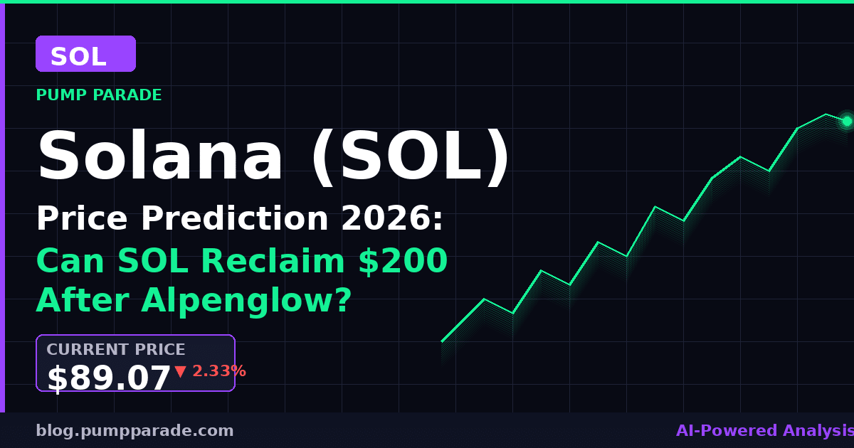 Solana SOL price prediction 2026 chart