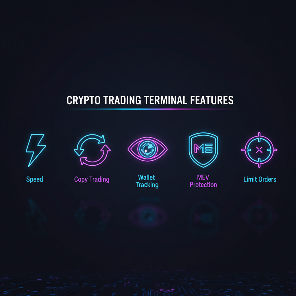Axiom Pro key features: Speed, Copy Trading, Wallet Tracking, MEV Protection, Limit Orders