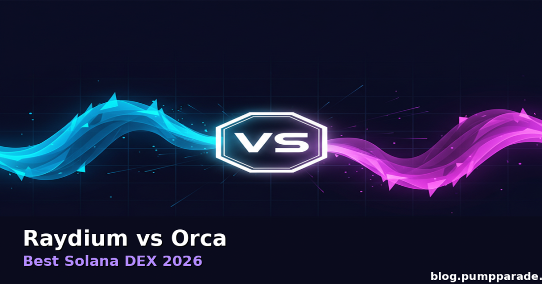 Raydium vs Orca: Best Solana DEX 2026 comparison hero image