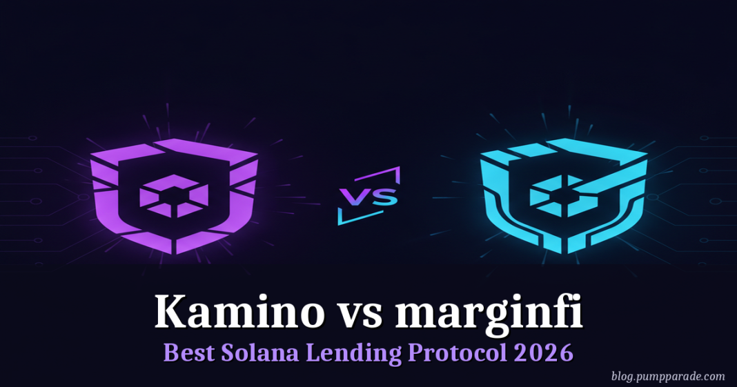 Kamino vs marginfi Solana lending comparison hero image