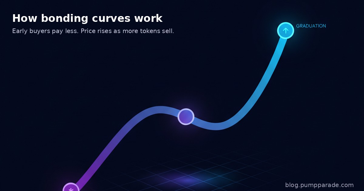Bonding curve mechanics illustration