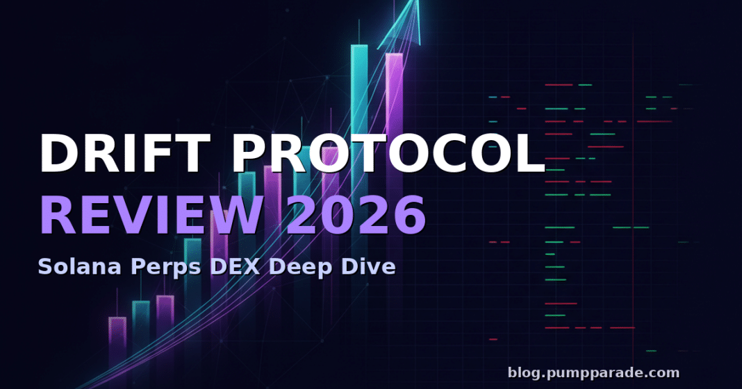 Drift Protocol Solana perpetuals DEX review 2026 hero image