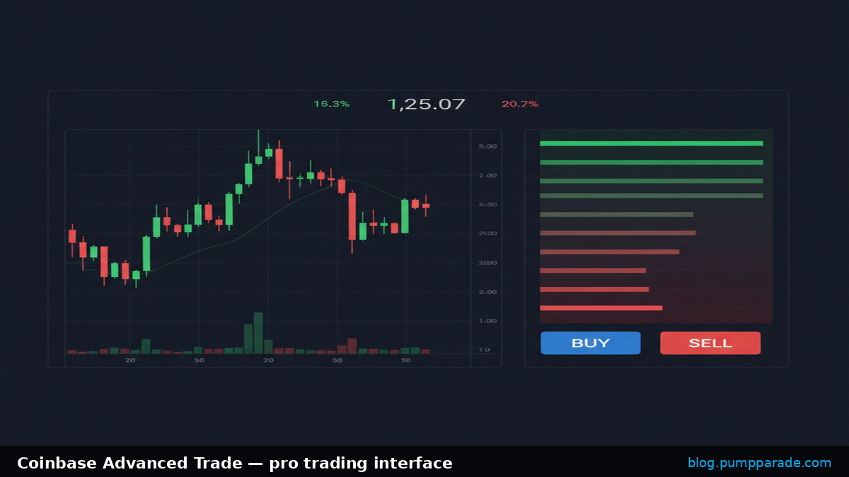 Coinbase Advanced Trade interface visualization