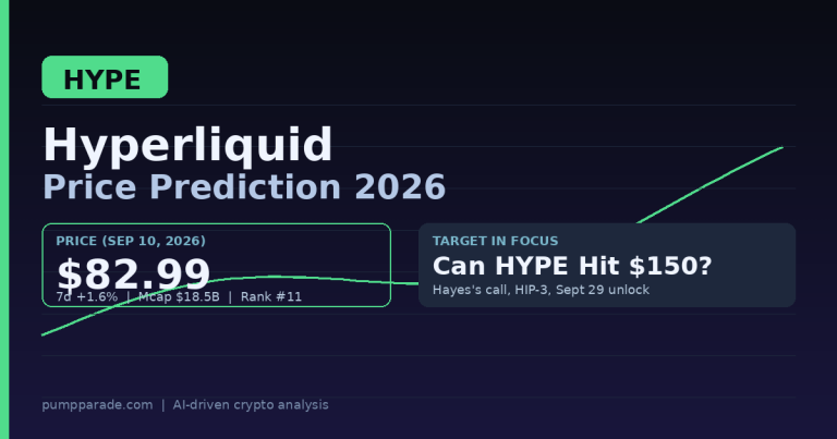 Hyperliquid (HYPE) Price Prediction 2026: Can HYPE Hit $150?
