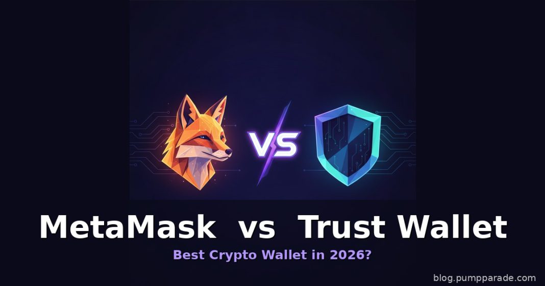 MetaMask vs Trust Wallet 2026 comparison hero image